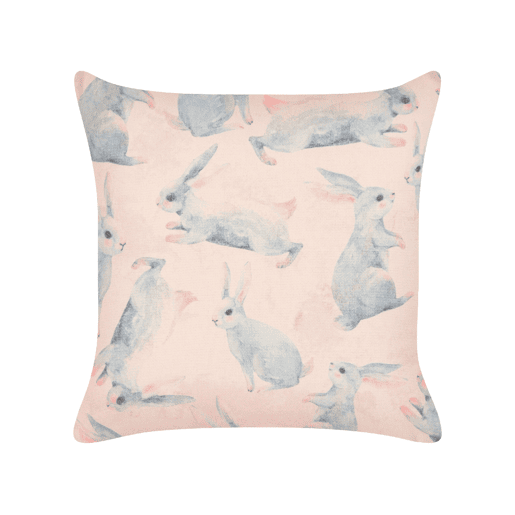 Conjunto de 2 almofadas decorativas RATIBIDA Algodão 45 x 45 cm Rosa
