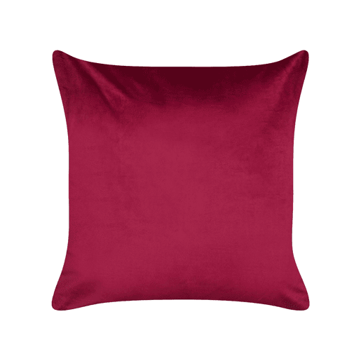 Conjunto de 2 almofadas decorativas GOLDSPRUCE Veludo 45 x 45 cm Vermelho Padrão natalicio
