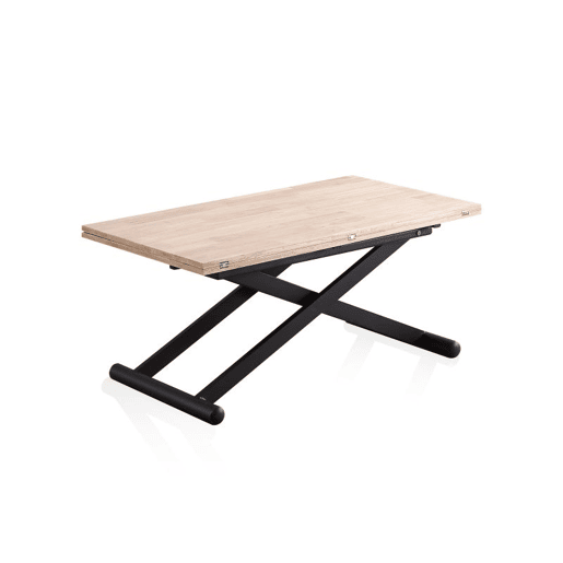 Mesa de centro extensível Katia Preto - Carvalho 114 x 76 x 110 cm