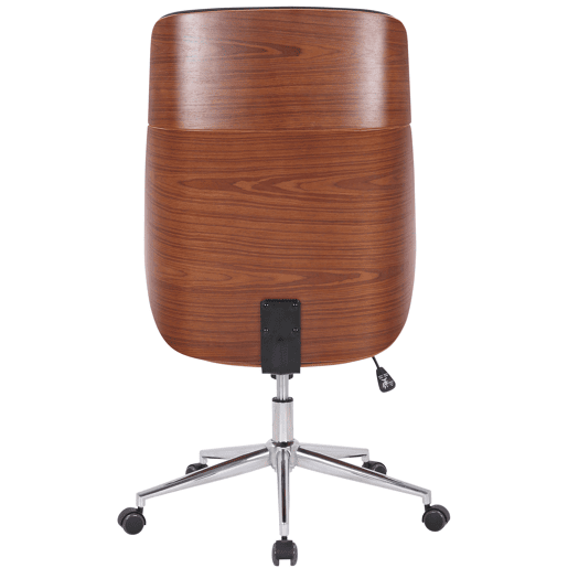 Silla de oficina Varel Simil cuero Nogalmarrón 66X58X110 cm