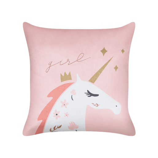 Conjunto de 2 almofadas decorativas UNIOLA Veludo 45 x 45 cm Rosa