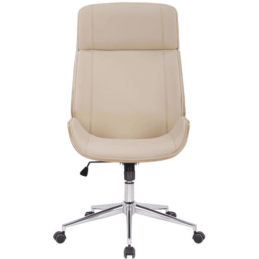 Silla de oficina Varel Simil cuero Naturalcrema 66X58X110 cm