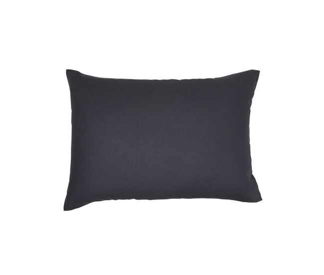 Funda de almohada/cuadrante 100% algodón, calidad 144 hilos. en colores lisos. carbón 60x60cm