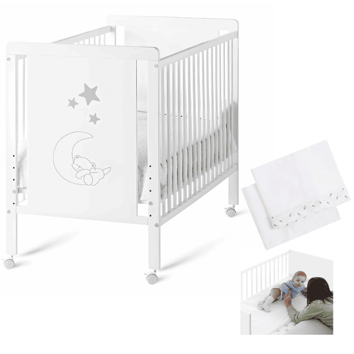 Berço co-sleeping Indi 120x60 + kit co-sleeping + roupa de cama e topper Cool-Dreams© Berço co-sleeping Indi 120x60 + kit co-sleeping + roupa de cama e topper Cool-Dreams©