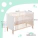 Cuna colecho Umami + Barandillas + 4 ruedas Cuna colecho Umami + Barandillas + 4 ruedas Blanco/ Madera