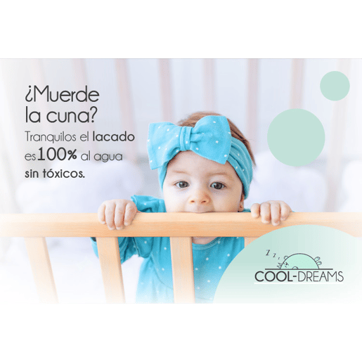 Berço Umami 120x60 + kit de dormir em conjunto + calhas para transformar o berço numa cama + 4 rodas