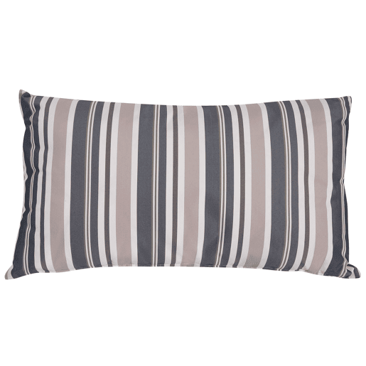 Conjunto de 2 almofadas de jardim KASTOS Às riscas 40 x 70 cm Taupe