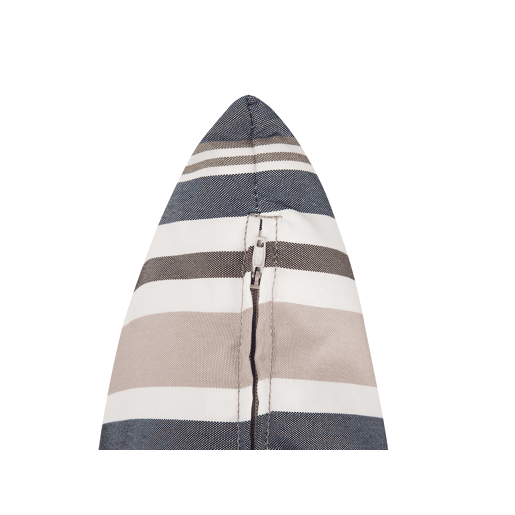 Conjunto de 2 almofadas de jardim KASTOS Às riscas 40 x 70 cm Taupe