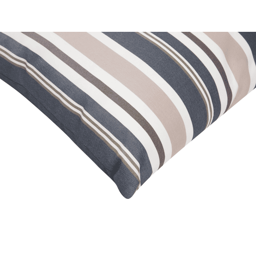 Conjunto de 2 almofadas de jardim KASTOS Às riscas 40 x 70 cm Taupe