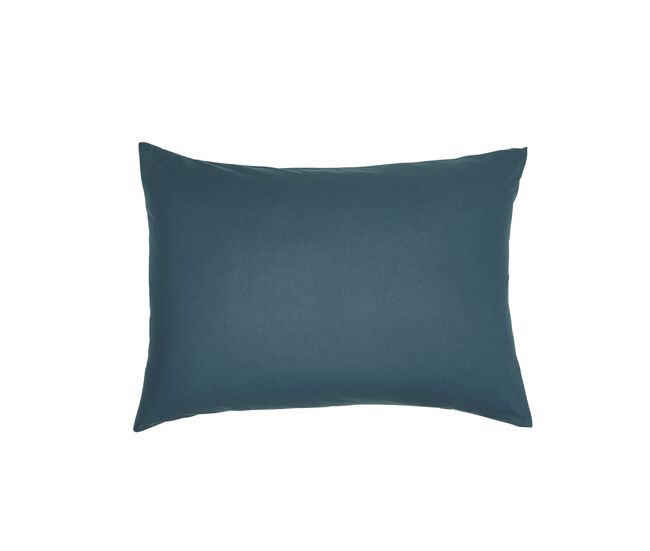 Funda de almohada/cuadrante 100% algodón, calidad 144 hilos. en colores lisos. azul petróleo 50x70cm