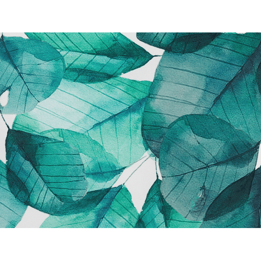 Conjunto de 2 almofadas de jardim TREBBO Padrão de plantas 45 x 45 cm Azul esverdeado