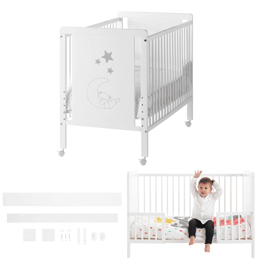 Berço co-leito Indi + kit co-leito + kit para transformar em cama Berço co-leito Indi + kit co-leito + kit para transformar em cama