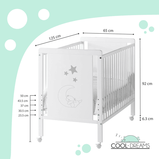 Berço co-leito Indi + kit co-leito + kit para transformar em cama Berço co-leito Indi + kit co-leito + kit para transformar em cama