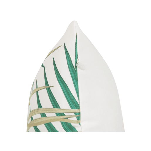 Conjunto de 2 almofadas de jardim GAIANA Padrão de plantas 45 x 45 cm Verde