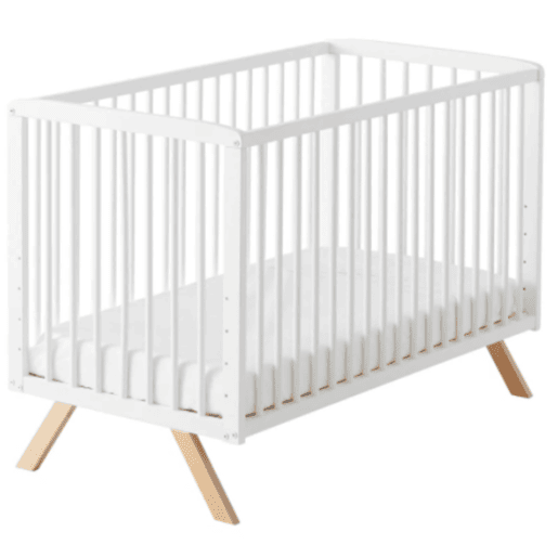 Berço de co-sleeping Nuru + kit de co-sleeping + kit para converter o berço em cama cor natural