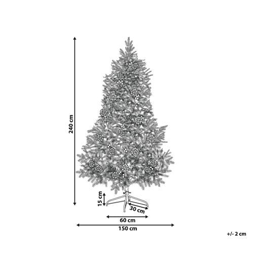 Árvore de Natal artificial DENALI 240 cm Verde