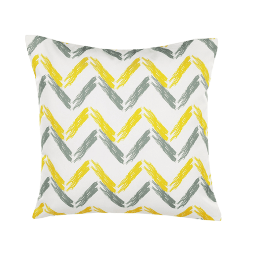 Conjunto de 2 almofadas de jardim AFFILE Padrão chevrón 45 x 45 cm Multicolor