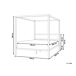 Beliani Cama con dosel Acero LESTARDS 148x209 Beliani Cama con dosel Acero LESTARDS 148x209 Negro