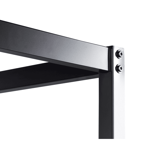 Cama com dossel Metal LESTARDS 140 x 200 cm Preto