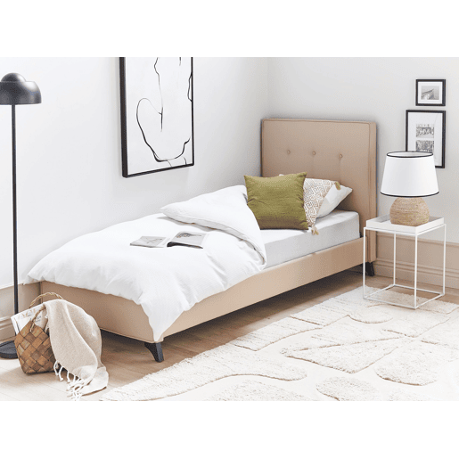 Cama Tecido AMBASSADOR 90 x 200 cm Creme