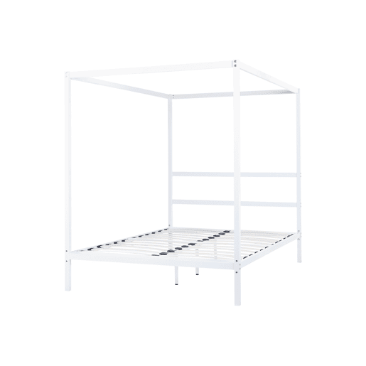 Beliani Cama com dossel Aço LESTARDS Beliani Cama com dossel Aço LESTARDS