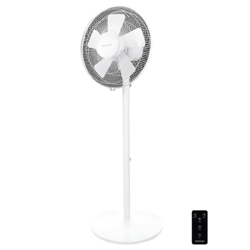 Cecotec Ventoinha de pé e de mesa com 40 W, 3 velocidades, oscilação e altura ajustável até 115 cm.