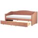 Beliani Cama con almacenaje Poliéster VITTEL 98x214 Beliani Cama con almacenaje Poliéster VITTEL 98x214 Beige