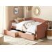 Beliani Cama con almacenaje Poliéster VITTEL 98x214 Beliani Cama con almacenaje Poliéster VITTEL 98x214 Beige