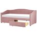 Beliani Cama con almacenaje Poliéster VITTEL 98x214 Beliani Cama con almacenaje Poliéster VITTEL 98x214 Beige