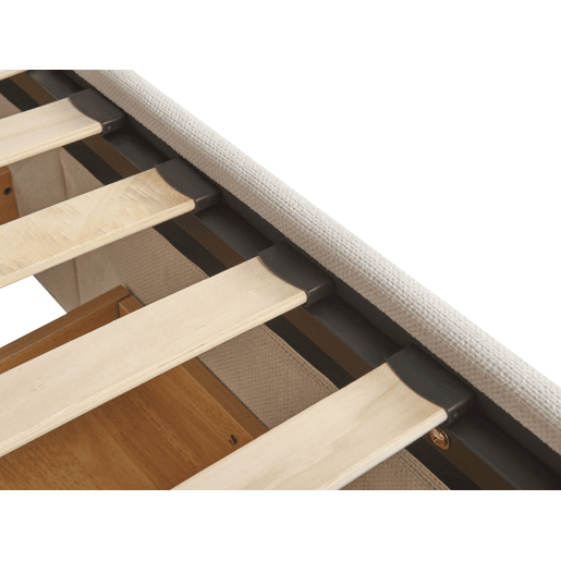 Cama de dia com arrumação Tecido VITTEL 90 x 200 cm Creme claro