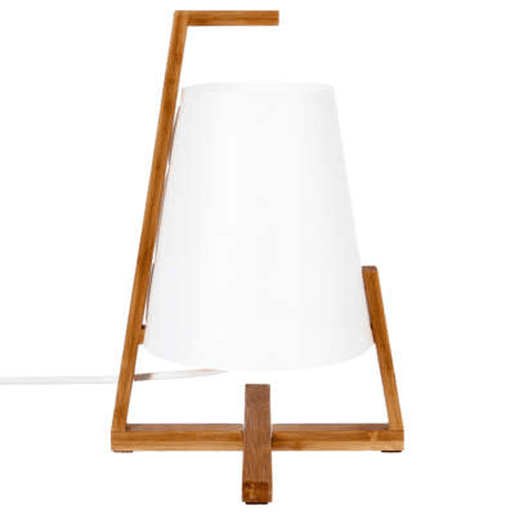 Lâmpada de bambu e tela de plástico H31 Lâmpada de bambu e tela de plástico H31