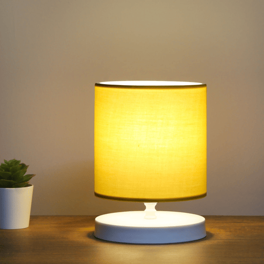 Lâmpada de mesa - amarelo, 15x15x22 Lâmpada de mesa - amarelo, 15x15x22