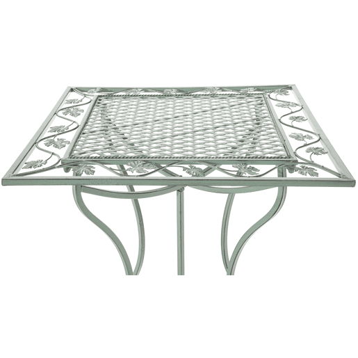 Mesa de jardin Asina Metal Verde antiguo 60X60X72 cm Mesa de jardin Asina Metal Verde antiguo 60X60X72 cm