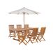 Beliani Conjunto de comedor MAUI Beliani Conjunto de comedor MAUI Marrón