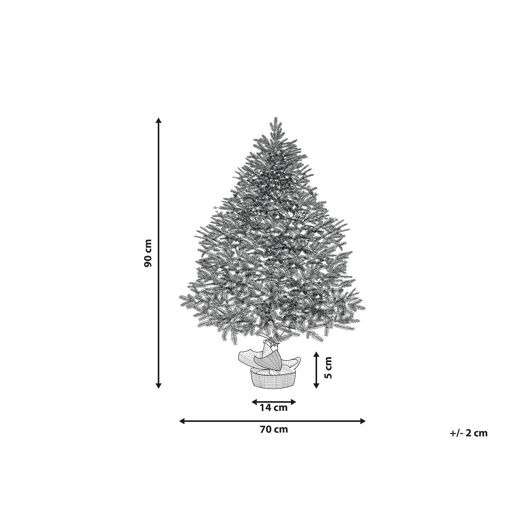 Beliani Árvore de Natal RINGROSE