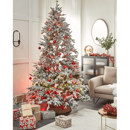 Árvore de Natal artificial com neve BASSIE 240 cm Branco