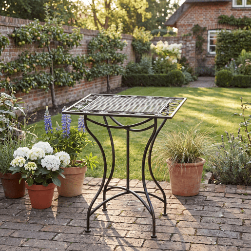 Mesa de jardin Asina Metal Bronce 60X60X72 cm