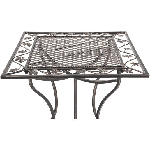 Mesa de jardin Asina Metal Bronce 60X60X72 cm