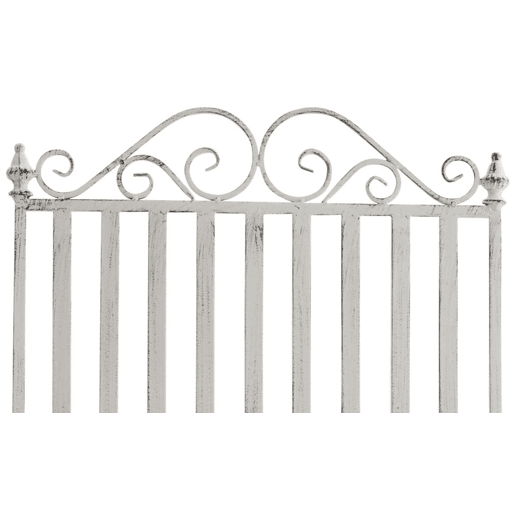 Set de 2 Mecedoras de hierro Smilla Metal Blanco antiguo 90X56X94 cm