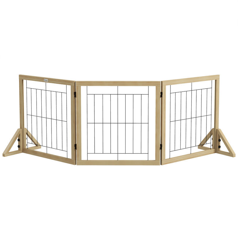 Barrera para Perro Pino, Acero PawHut