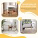 Barrera para Perro Pino, Acero PawHut Barrera para Perro Pino, Acero PawHut Madera