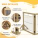 Barrera para Perro Pino, Acero PawHut Barrera para Perro Pino, Acero PawHut Madera