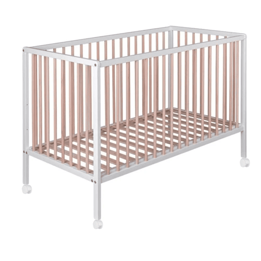 Berço Laponia Laponia com base de ripas de faia + 4 rodas Berço Laponia Laponia com base de ripas de faia + 4 rodas