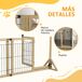 Barrera para Perros Pino, Acero PawHut Barrera para Perros Pino, Acero PawHut Madera