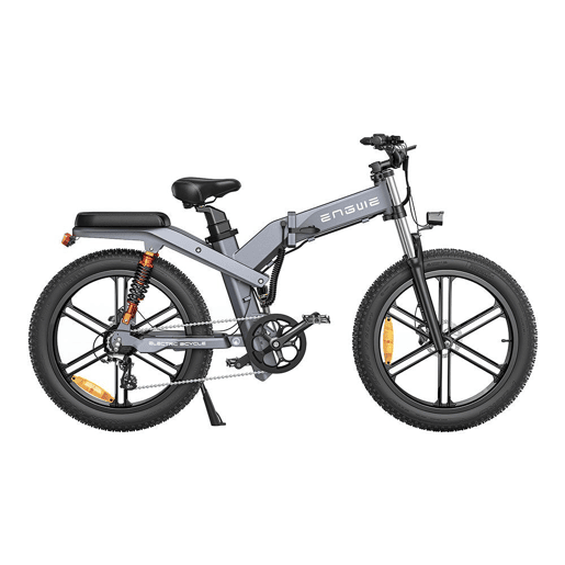 Bicicleta Elétrica ENGWE X26 - Motor 1000W Bateria 1401.6WH 100KM Autonomia - Cinza