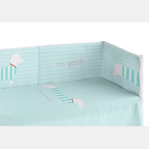 Cobertor de bebé extra resistente 60x120 cm em piqué, para proteger o seu bebé das barras do berço. Coleção Pooch Dreams