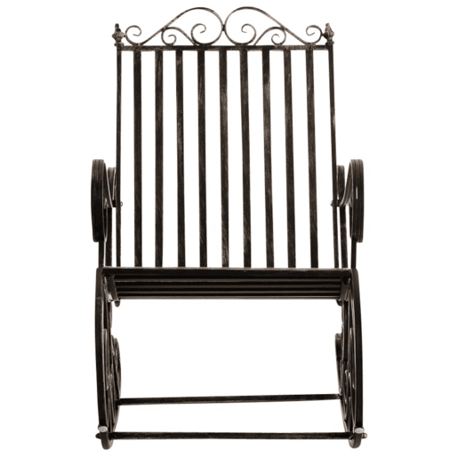 Set de 2 Mecedoras de hierro Smilla Metal Bronce 90X56X94 cm
