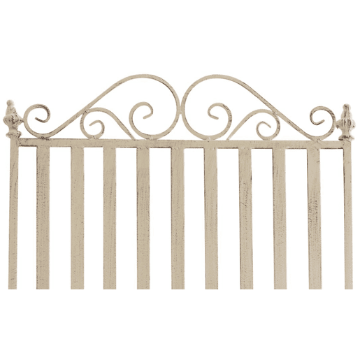 Set de 2 Mecedoras de hierro Smilla Metal Crema antiguo 90X56X94 cm