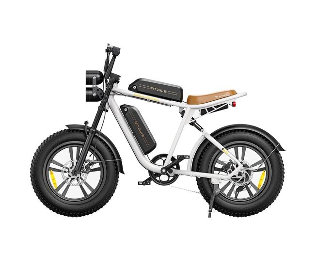 Bicicleta eléctrica engwe m20 26ah | motor 750w batería doble 1248wh autonomía 120km | blanco