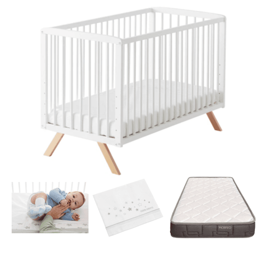 Berço de co-sleeping Nuru + kit de co-sleeping + colchão HR + lençol de baixo + lençol de cima Cool-Dreams© Berço de co-sleeping Nuru + kit de co-sleeping + colchão HR + lençol de baixo + lençol de cima Cool-Dreams©